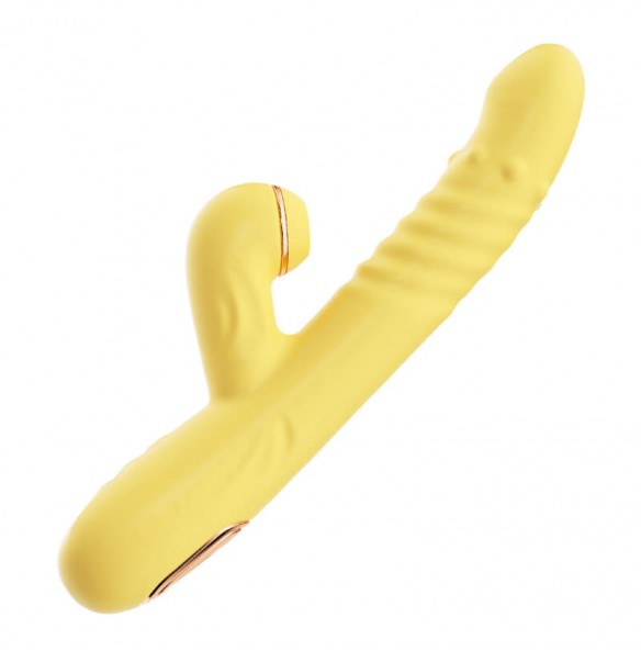 MizzZee - LoveJoy Rotating Beads Retractable Warming Suction Wand (Chargeable - Yellow) MizzZee - LoveJoy Rotating Beads Retractable Warming Suction Wand (Chargeable - Yellow)